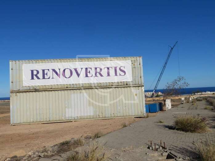 Las obras del montaje del aerogenerador comenzaron la pasada semana (Foto TA)